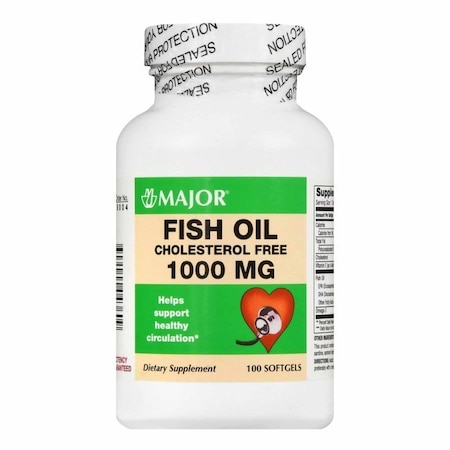 Major Pharmaceuticals Omega 3 Supplement Fish Oil 300-1,000 mg Strength Softgel, 100PK 00904723860